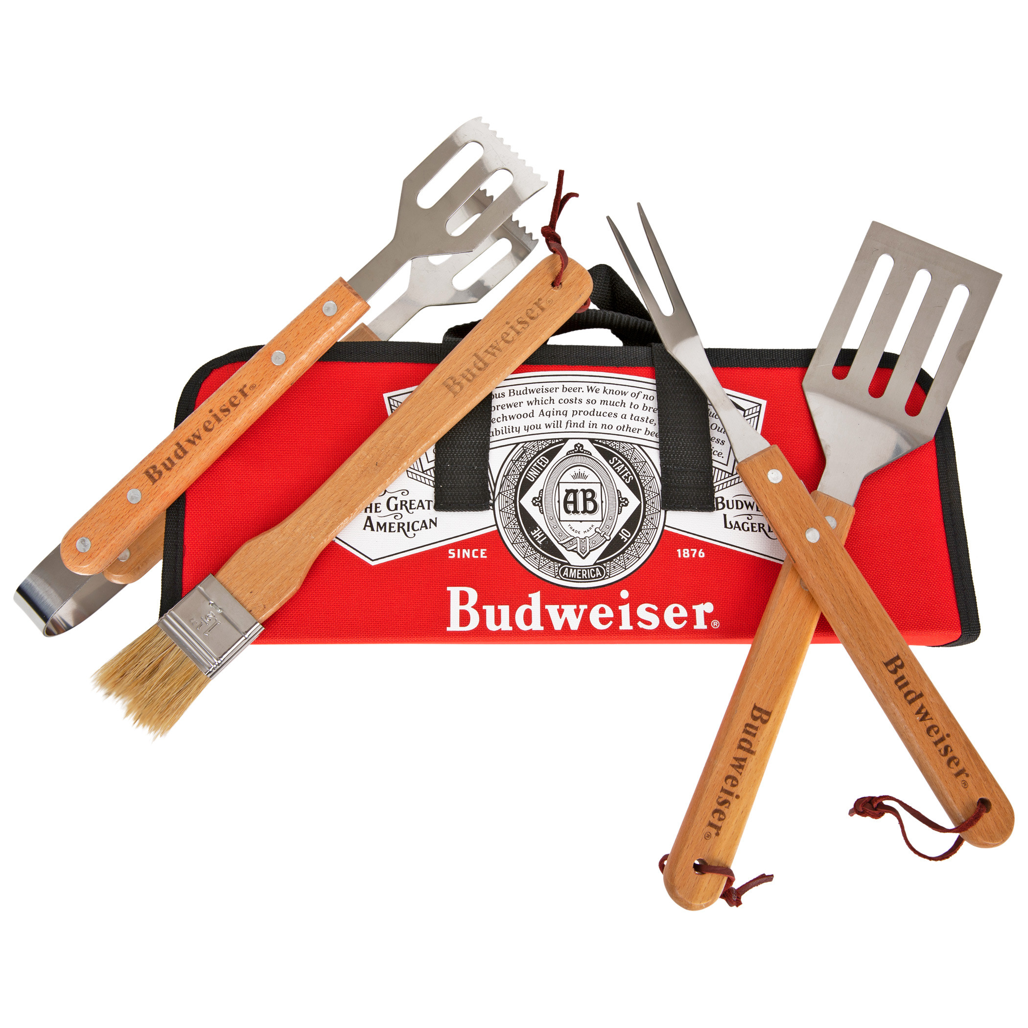 【Budweiser】グッズ Budweiser bucket gift set with two pint glasses, coasters